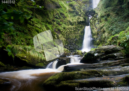 Image of Horizontal waterfall over rocks