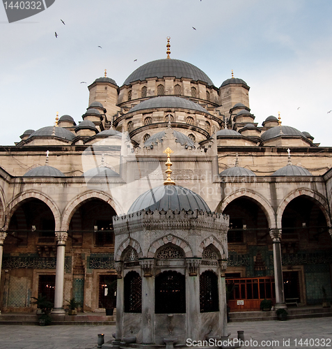 Image of Interior of New Mosque in Istanbul