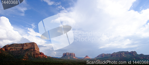 Image of Panorama of Sedona Rocks