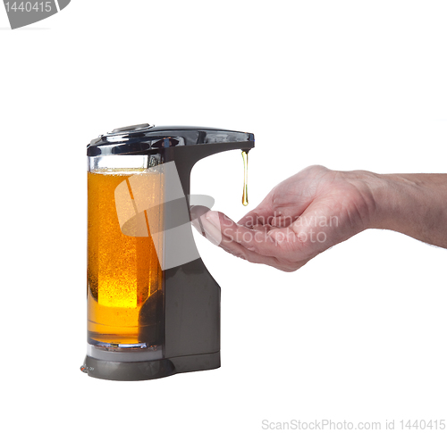Image of Soap being dispensed into hand
