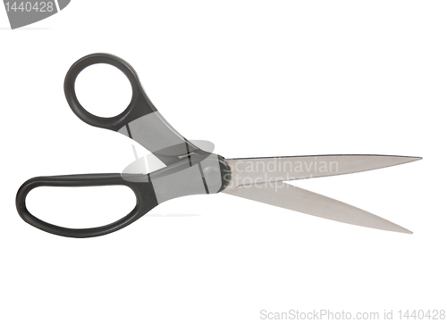 Image of Isolated set of modern scissors