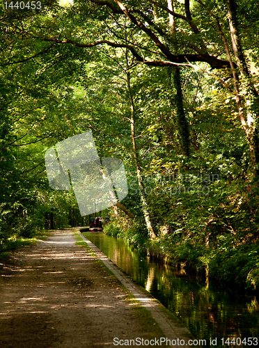 Image of Pathway besides calm canal