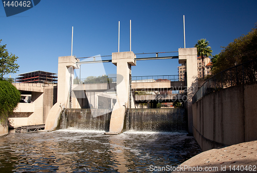 Image of Dam on the river in San Antonio