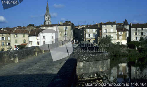 Image of Old stone bridge into town