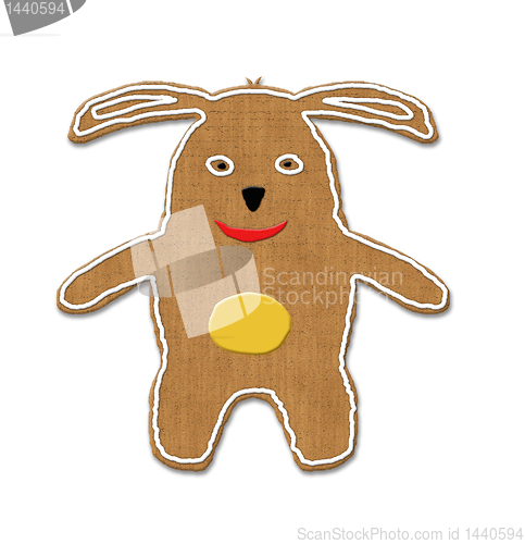 Image of Easter bunny illustration of cookie