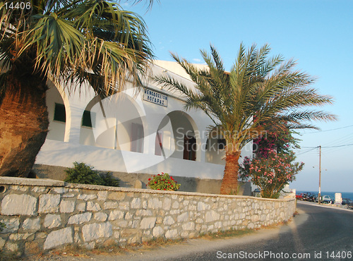 Image of greek island hotel