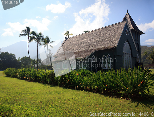 Image of Old Wai'oli Hui'ia Church in Hanalei