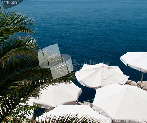 Image of Umbrellas shade restaurant