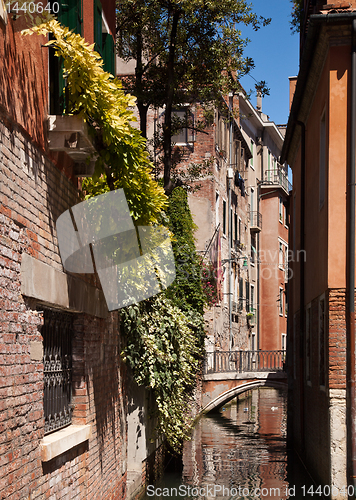 Image of Narrow canal in Venice