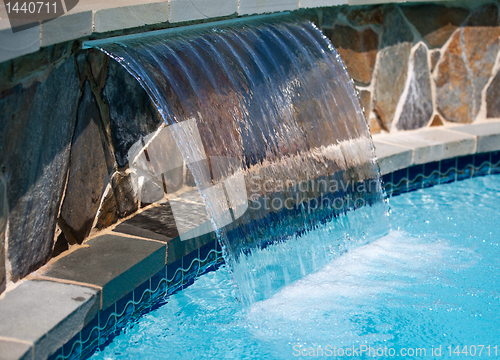 Image of Arching waterfall