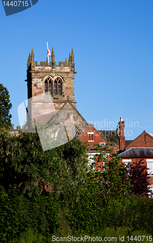 Image of Church tower in Ellesmere Shropshire