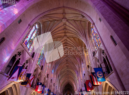 Image of Light falling in gothic cathedral