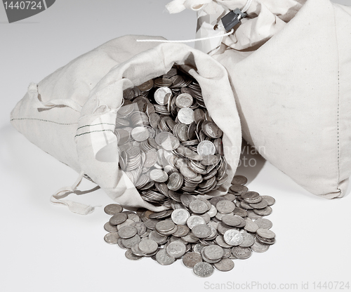 Image of Bag of silver coins