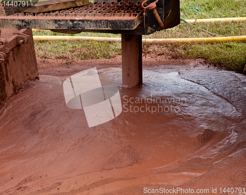 Image of Drilling well in yard