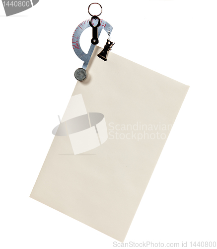 Image of Letter scale weighing an envelope