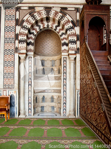 Image of Decorated areas facing mecca in the Citadel Cairo