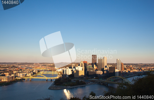 Image of Pittsburgh at sunset