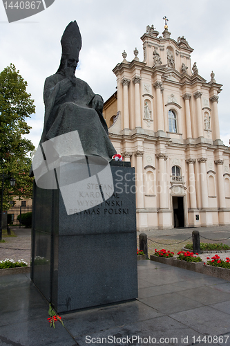 Image of Statue of Wyszynski in Warsaw