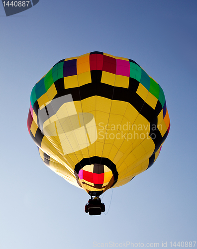 Image of Hot air balloon soaring into the sky