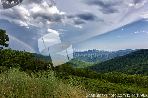 Image of Storm over Blue Ridge Mountains