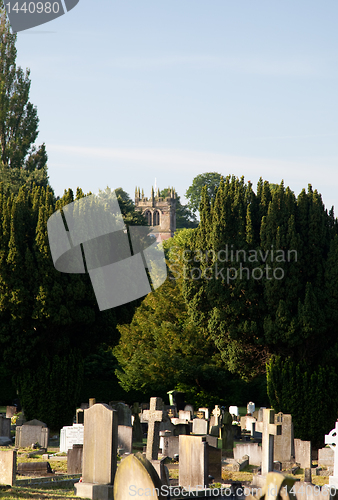 Image of Church over graveyard