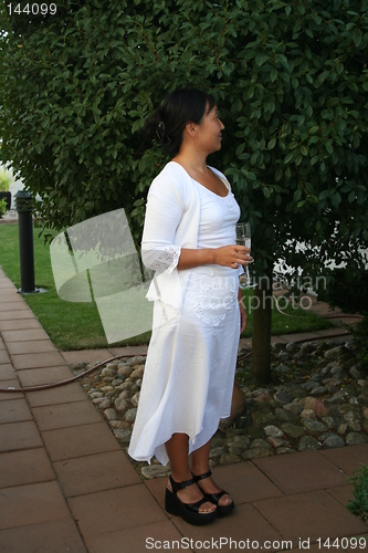 Image of Lady in white