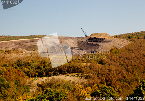 Image of Mountain top coal quarry