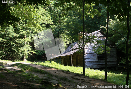 Image of Log Cabin in Smoky Mountains