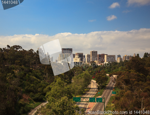 Image of San Diego Skyline from Cabrillo Bridge