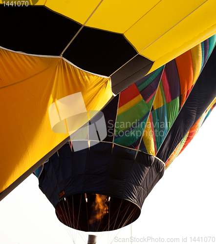 Image of Hot air balloon being inflated