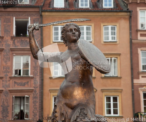 Image of Mermaid Statue Warsaw