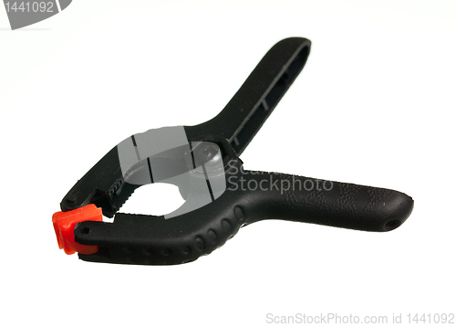 Image of Single black spring clip