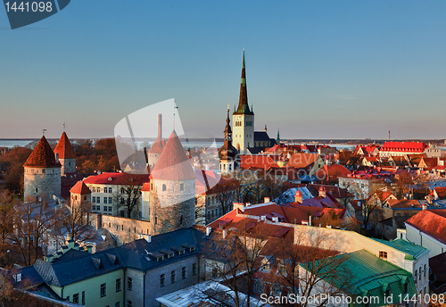 Image of Old town of Tallinn Estonia