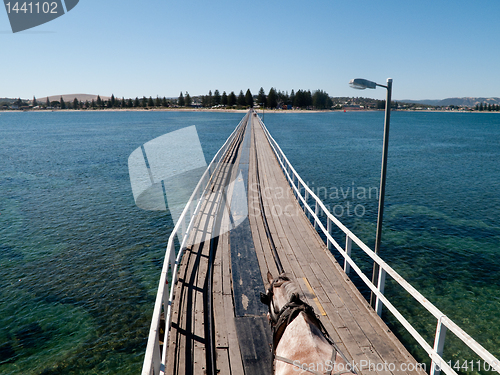 Image of Old pier at Granite Island and Victor Harbor