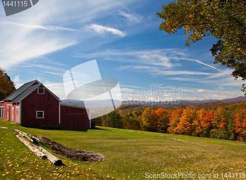 Image of Autumn view in Vermont