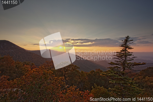 Image of Sunset on Skyline Drive