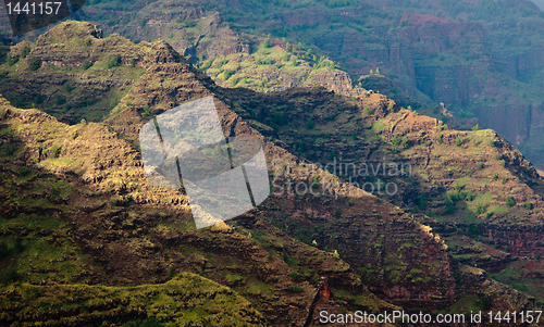 Image of Craggy rocks in Waimea Canyon