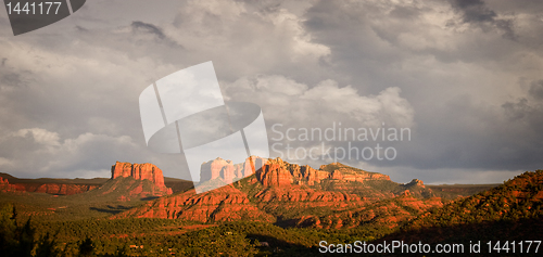 Image of Stormy view of Sedona hills