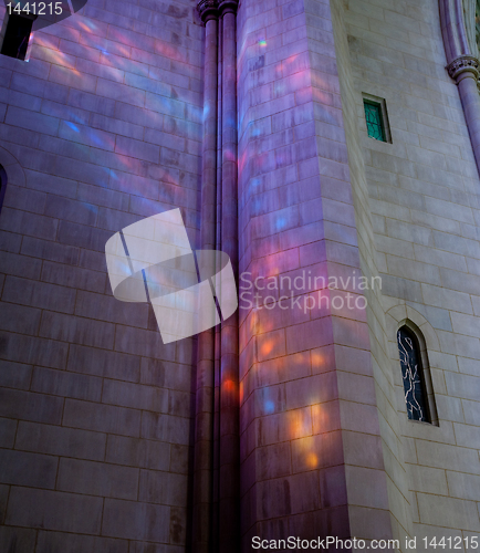 Image of Light falling in gothic cathedral