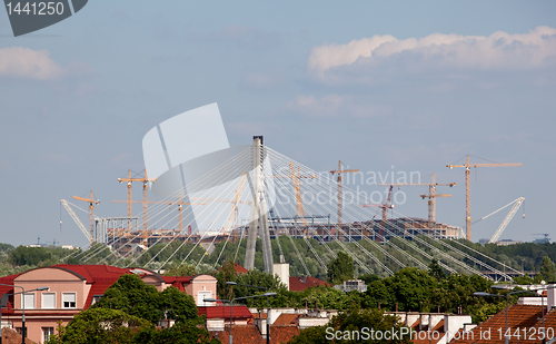 Image of Football stadium construction