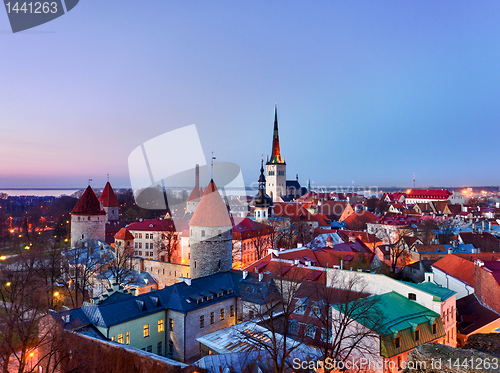 Image of Old town of Tallinn Estonia