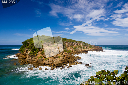 Image of Rocky island off Puerto Rico