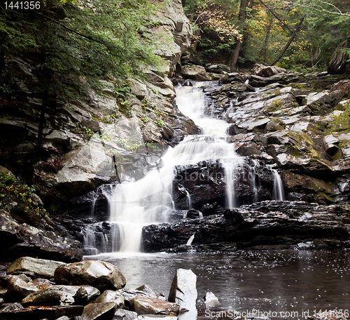 Image of Waconah falls in Berkshires