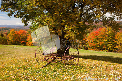 Image of Old farm rake in Vermont