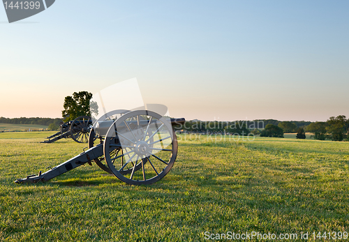 Image of Cannons at Manassas Battlefield