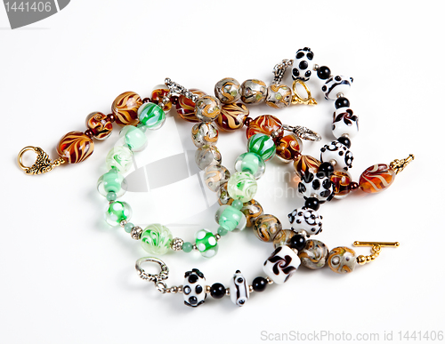 Image of Various hand made bracelets