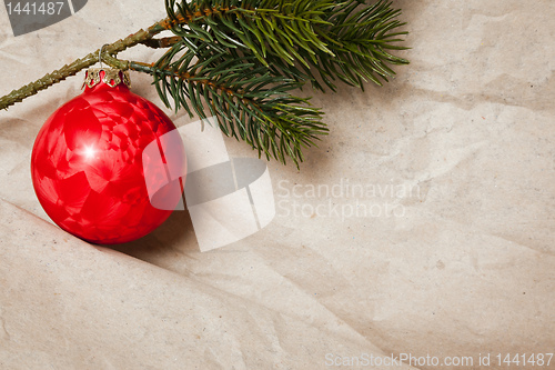 Image of red christmas ball
