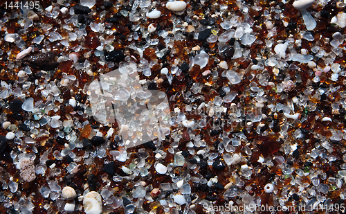 Image of Close up of the beach at Glass Beach in Kauai