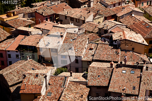 Image of Tiled roofs of Malcesine