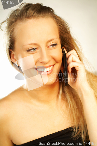 Image of women talking cell phone